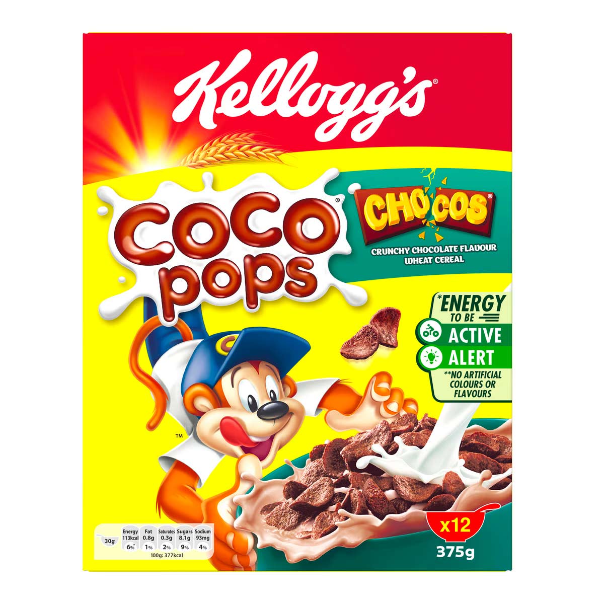 Kellogg's Coco Pops Crunchy Chocos 375g