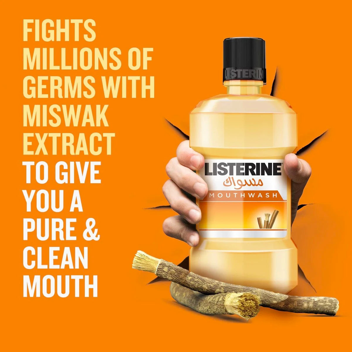 Listerine Miswak Mouth Wash 2 x 250ml @ 20% off