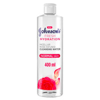 Johnson's Micellar Water Fresh Hydration Rose-Infused Cleansing Water 400ml