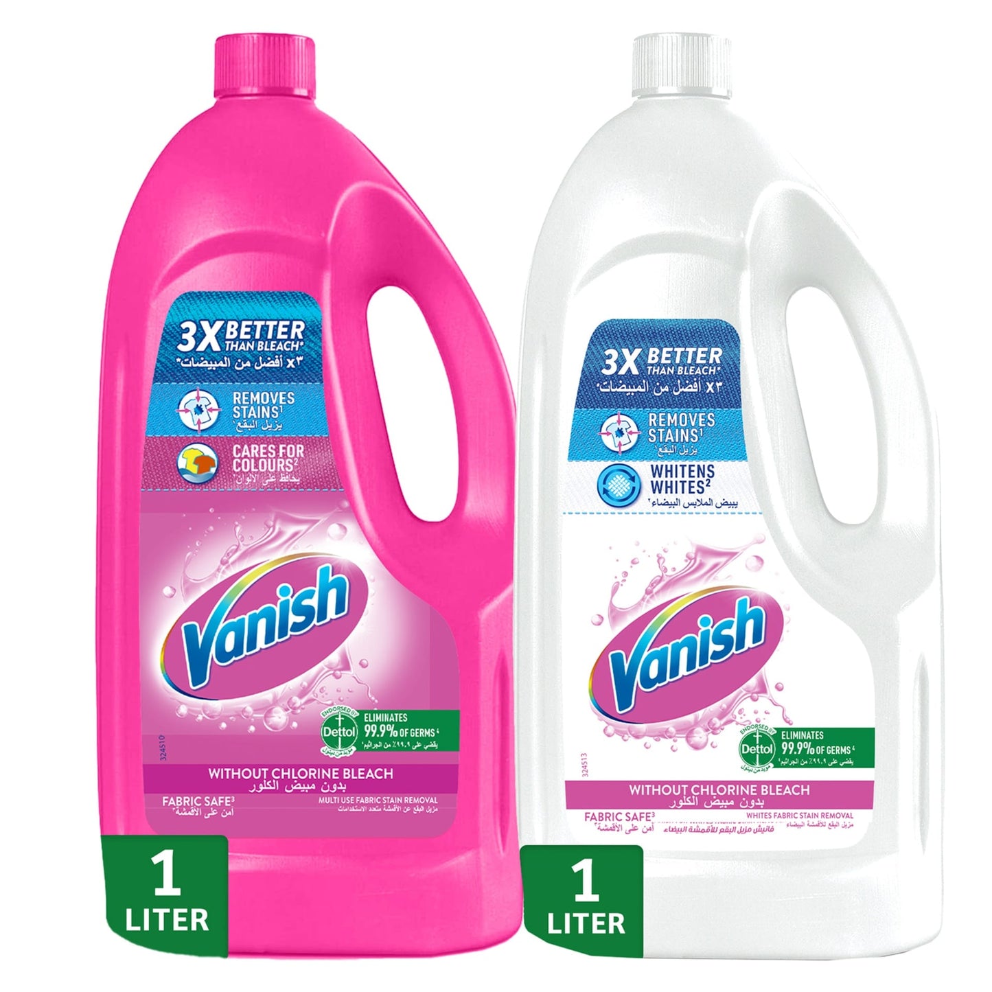Vanish Pink Liquid 1L and White 1L