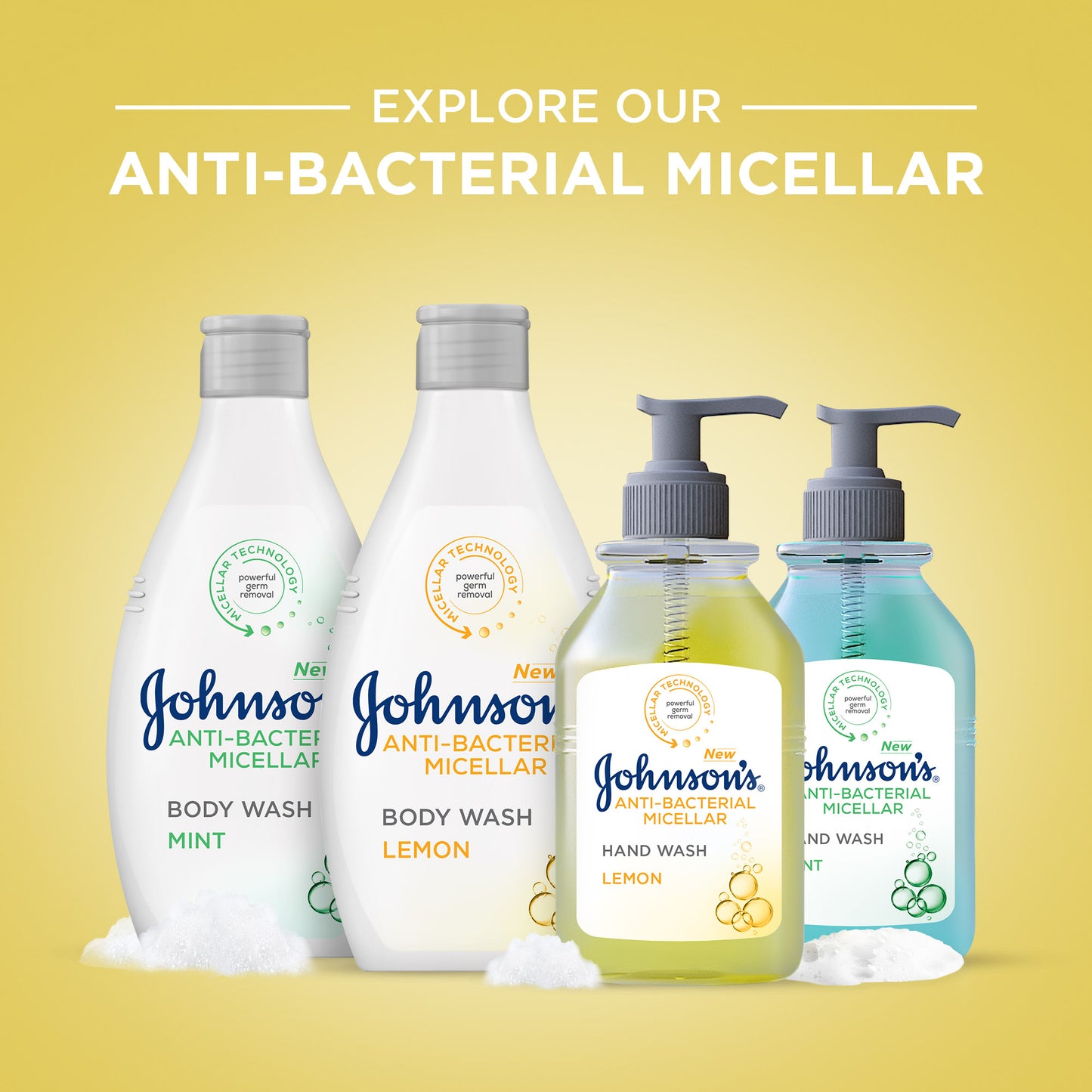 Johnson Hand Wash Anti Bacterial Lemon 500 ml