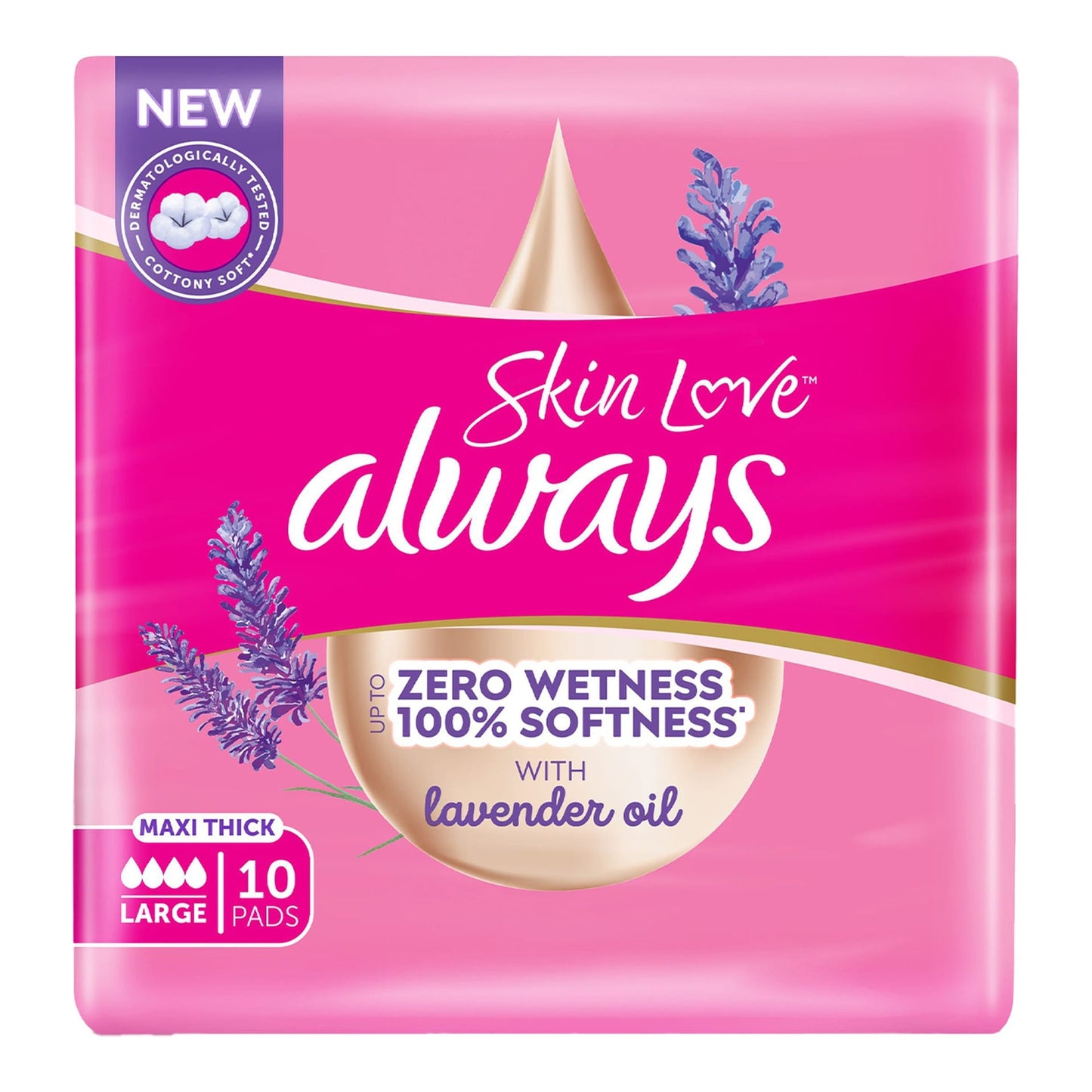 Always Skin Love Maxi Thick Large Sanitary Pads 10 pcs