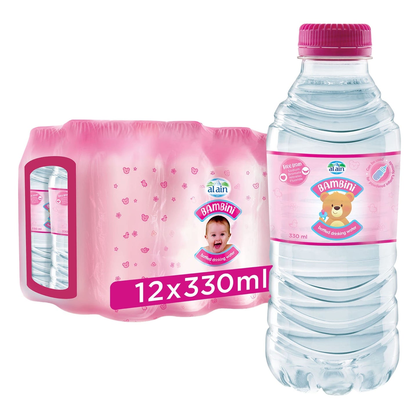 Al Ain Bambini Baby Water 12 x330 ml sodium free