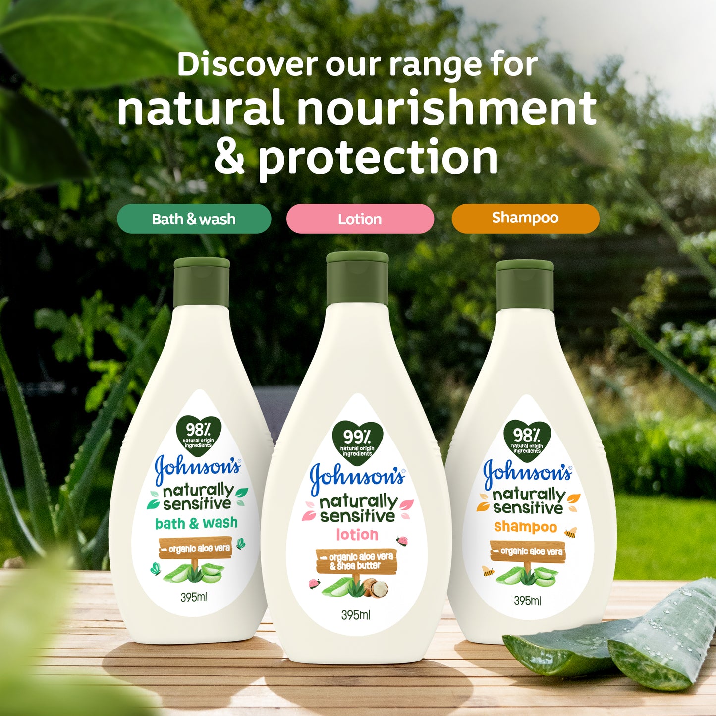 Johnson Naturally Sensitive Lotion 395 ml