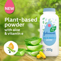 Johnson Baby Aloe & Vitamin Natural Powder 200g