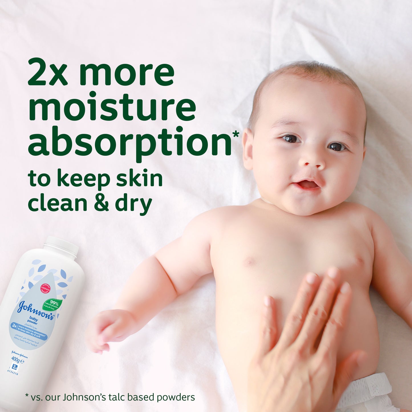 Johnson Baby Regular Natural Powder 400g