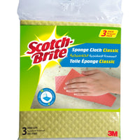 3M Scotch-Brite Sponge Cloth 3 per pack