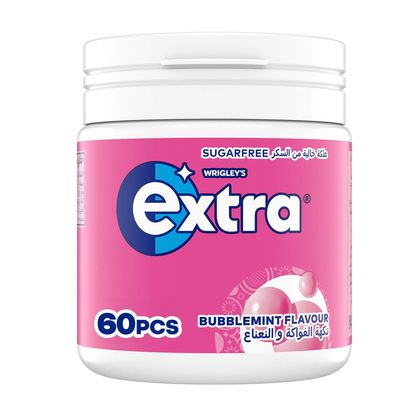 Extra Chewing Gum Bubblemint Flavor 60 per pack