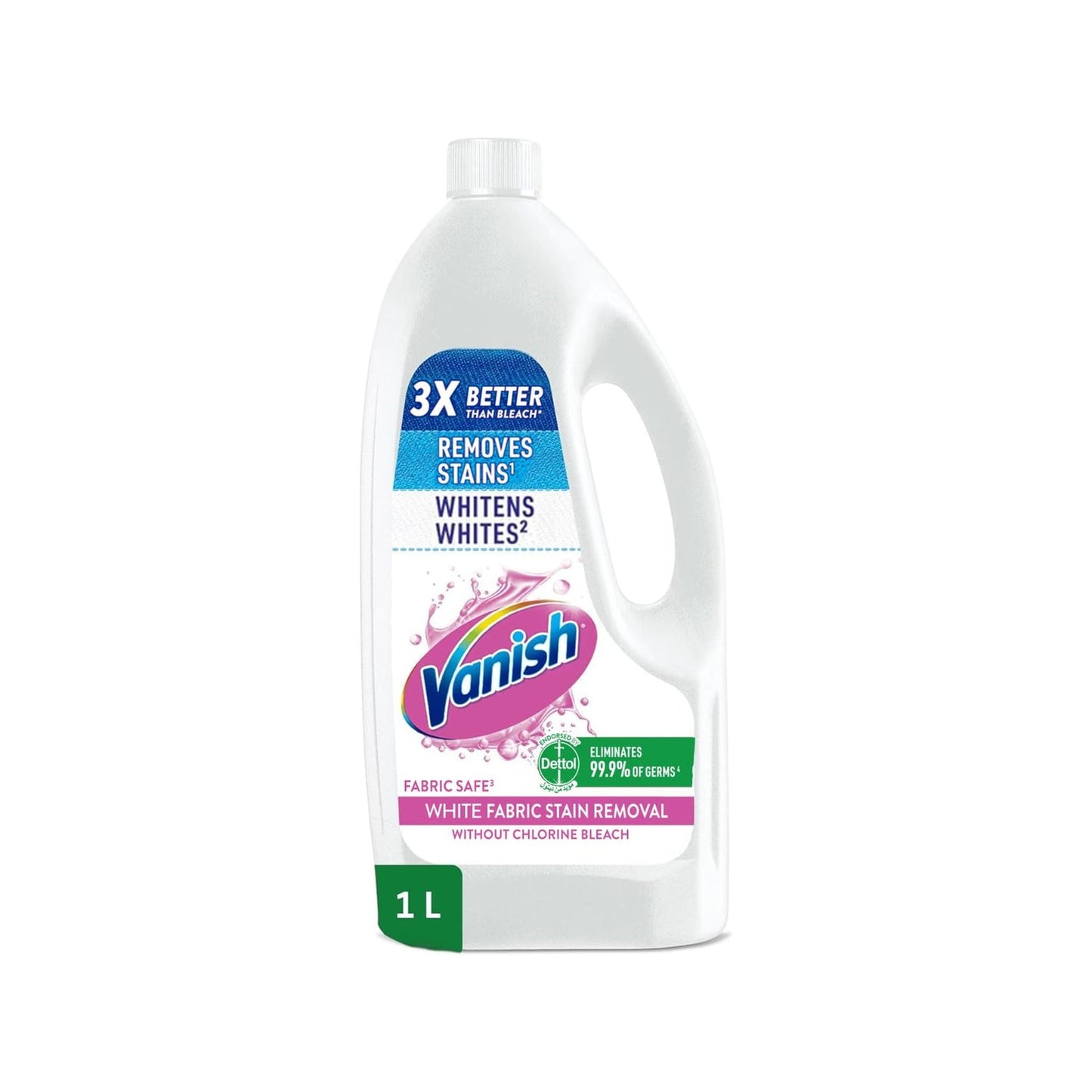 Vanish Liquid Fabric Stain Remover White Clothes 1 Litre