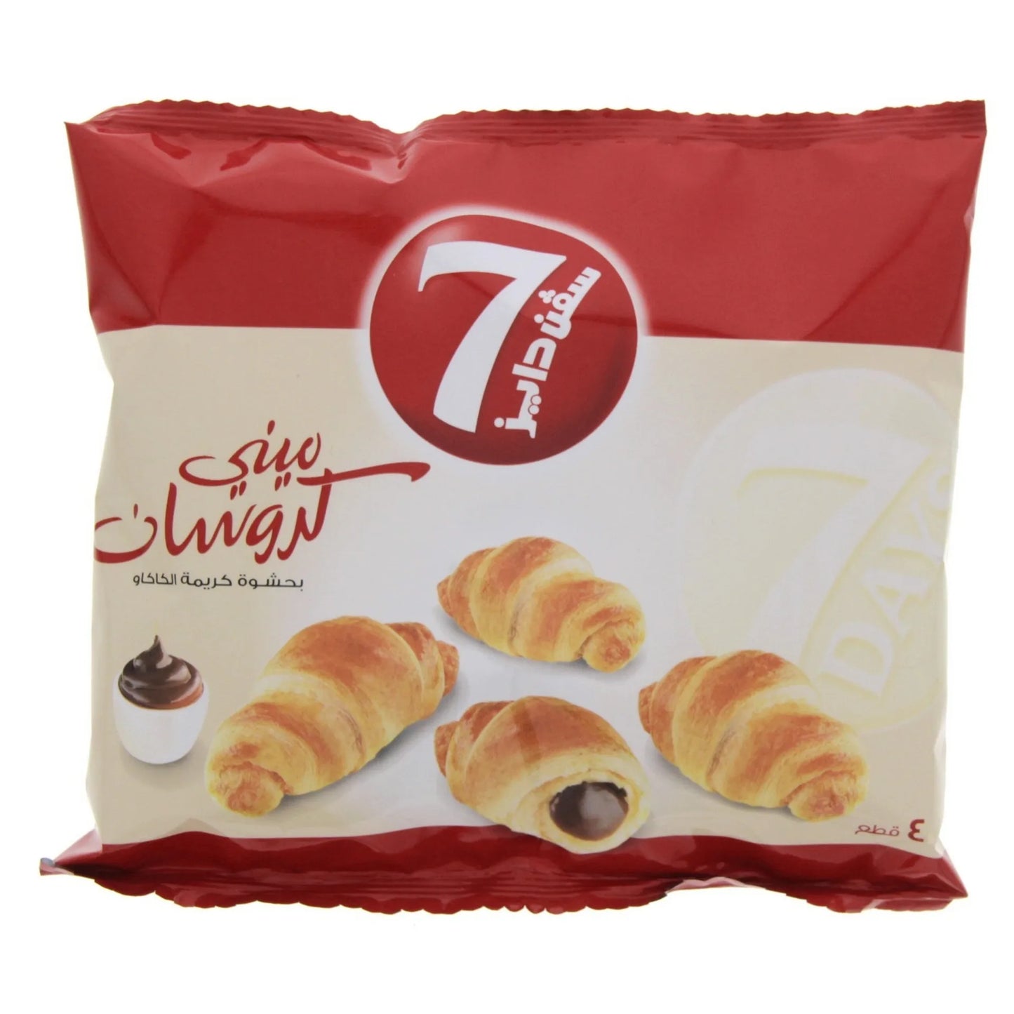 7 Days Mini Croissants Filled with Cocoa Cream (4 Pieces) 44 gr