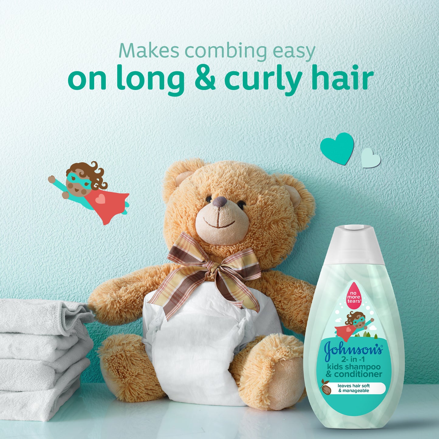 Johnson 2 In 1 Kids Shampoo & Conditioner 500ml