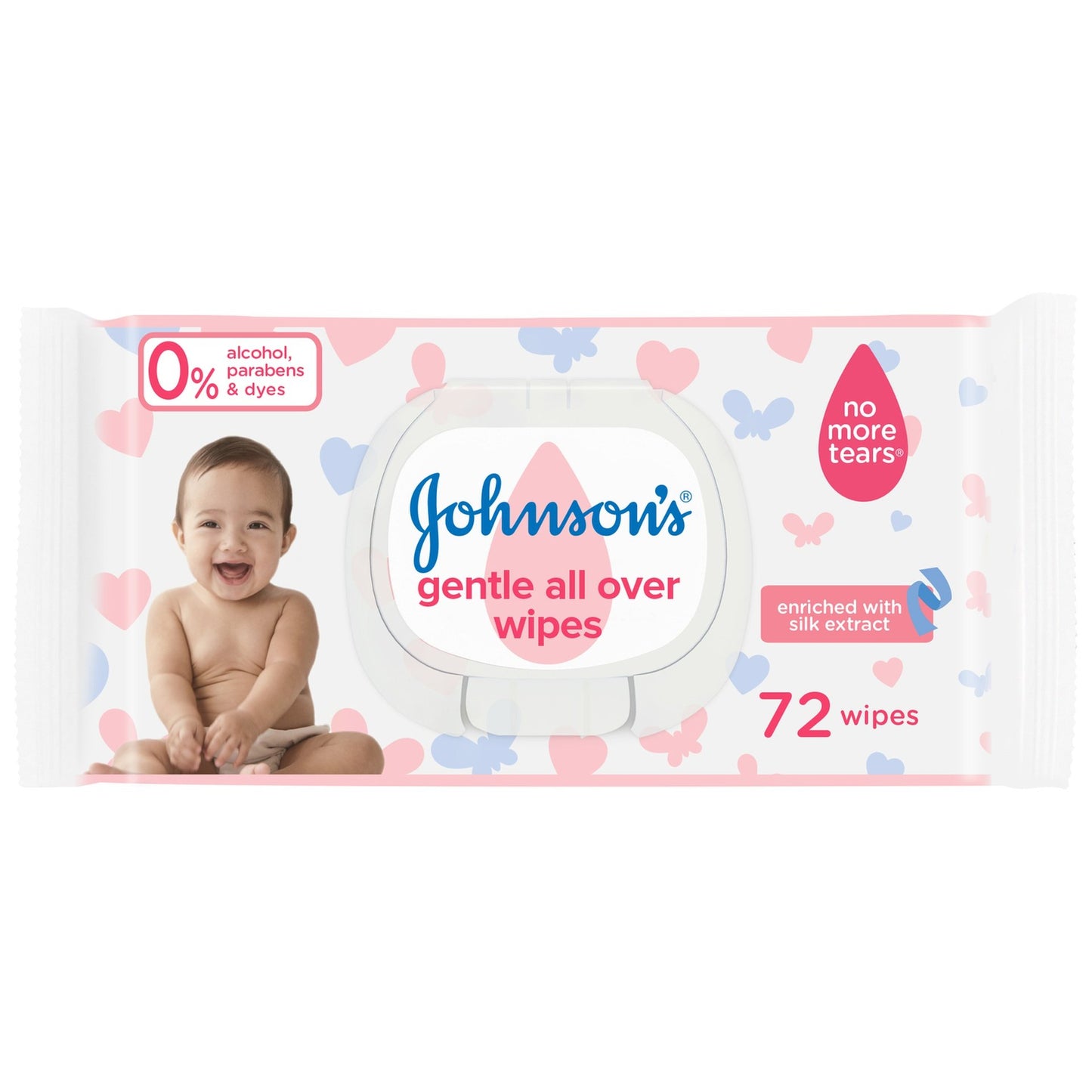 Johnsons Gentle All Over Wipes 72s