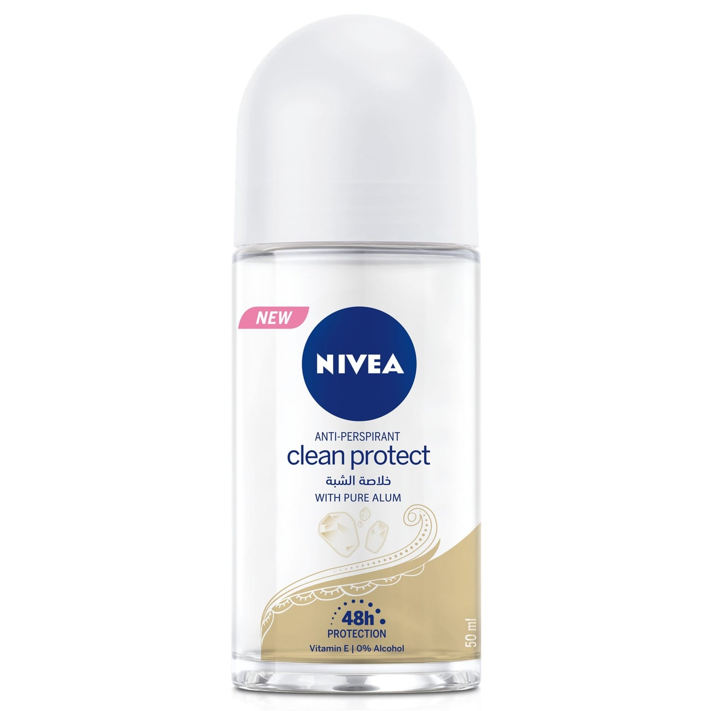 Nivea Clean Protect with Pure Alum Antiperspirant for Women Roll-on 50 ml