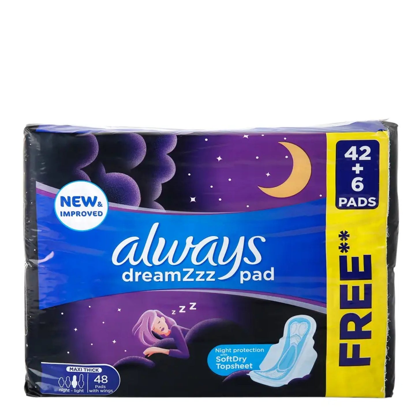 Always Dreamzzz 48 Pads Night Purple
