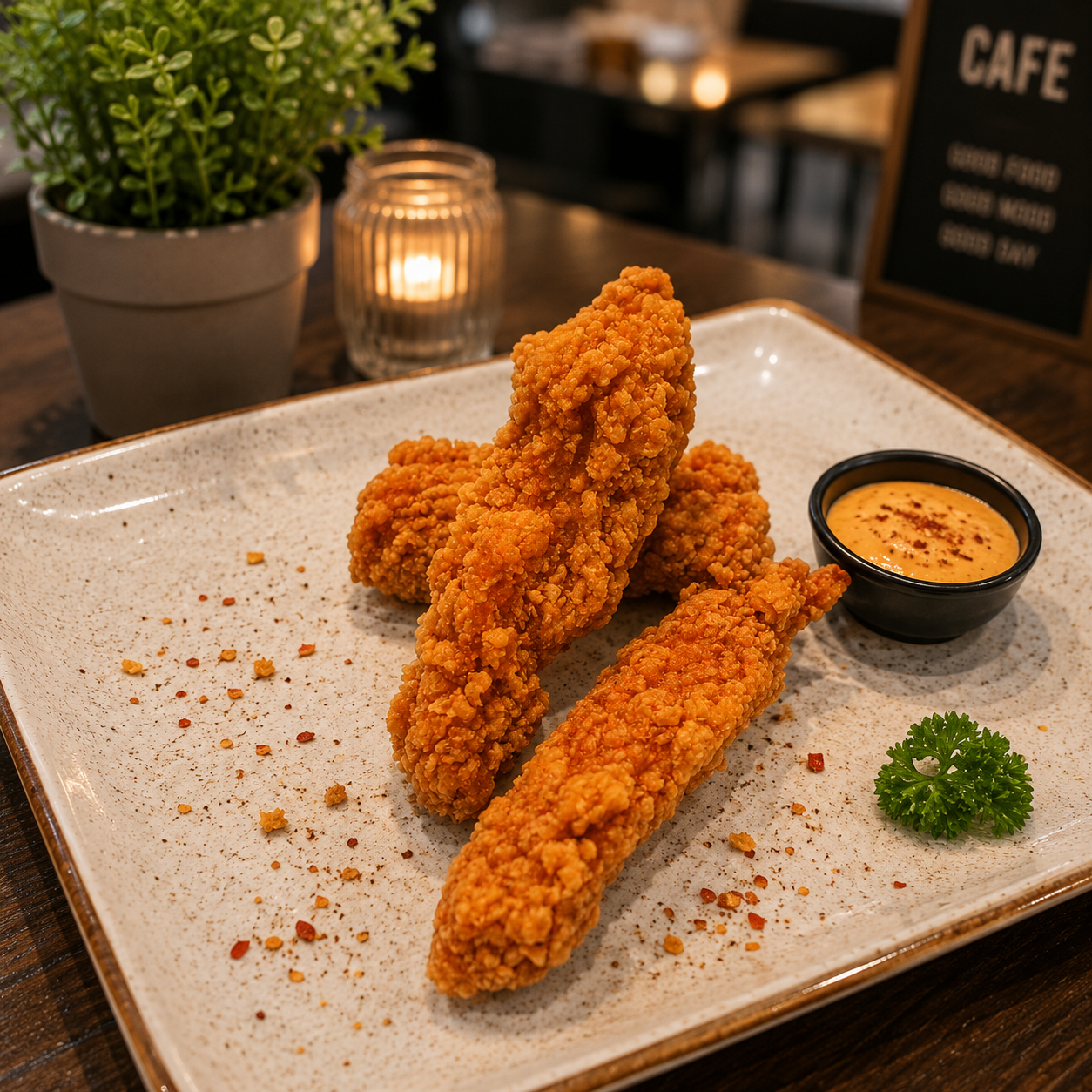 Spicy Chicken Zinger Strips 3 Pcs