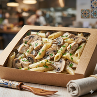 Chicken and Mushroom Pasta in a Cream Sauce