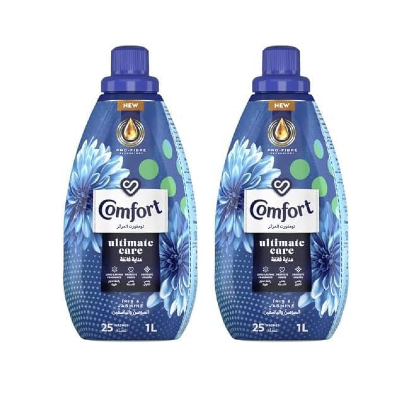 Comfort Fabric Softener Iris & Jasmine 9x (2x1ltr)