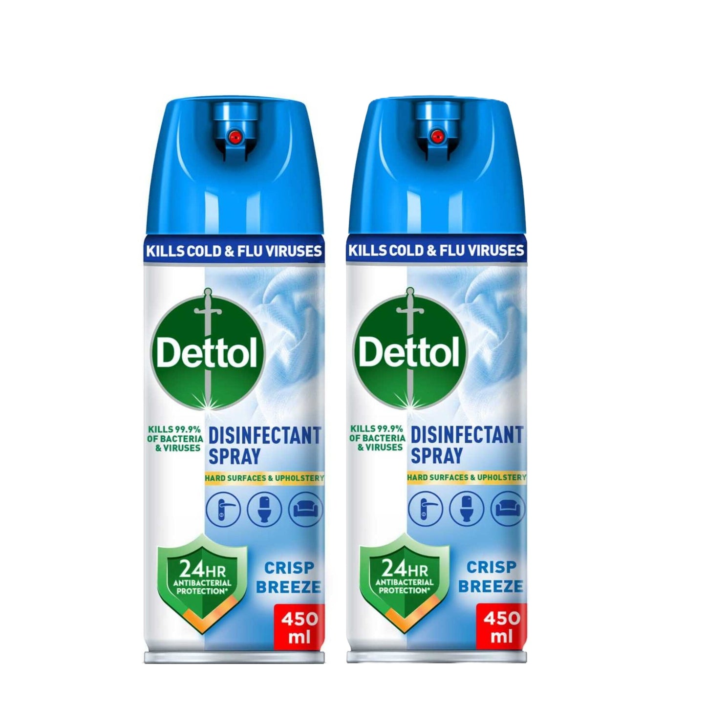 Dettol Disinfectant Spray Crisp Scent 2 x 450 ml