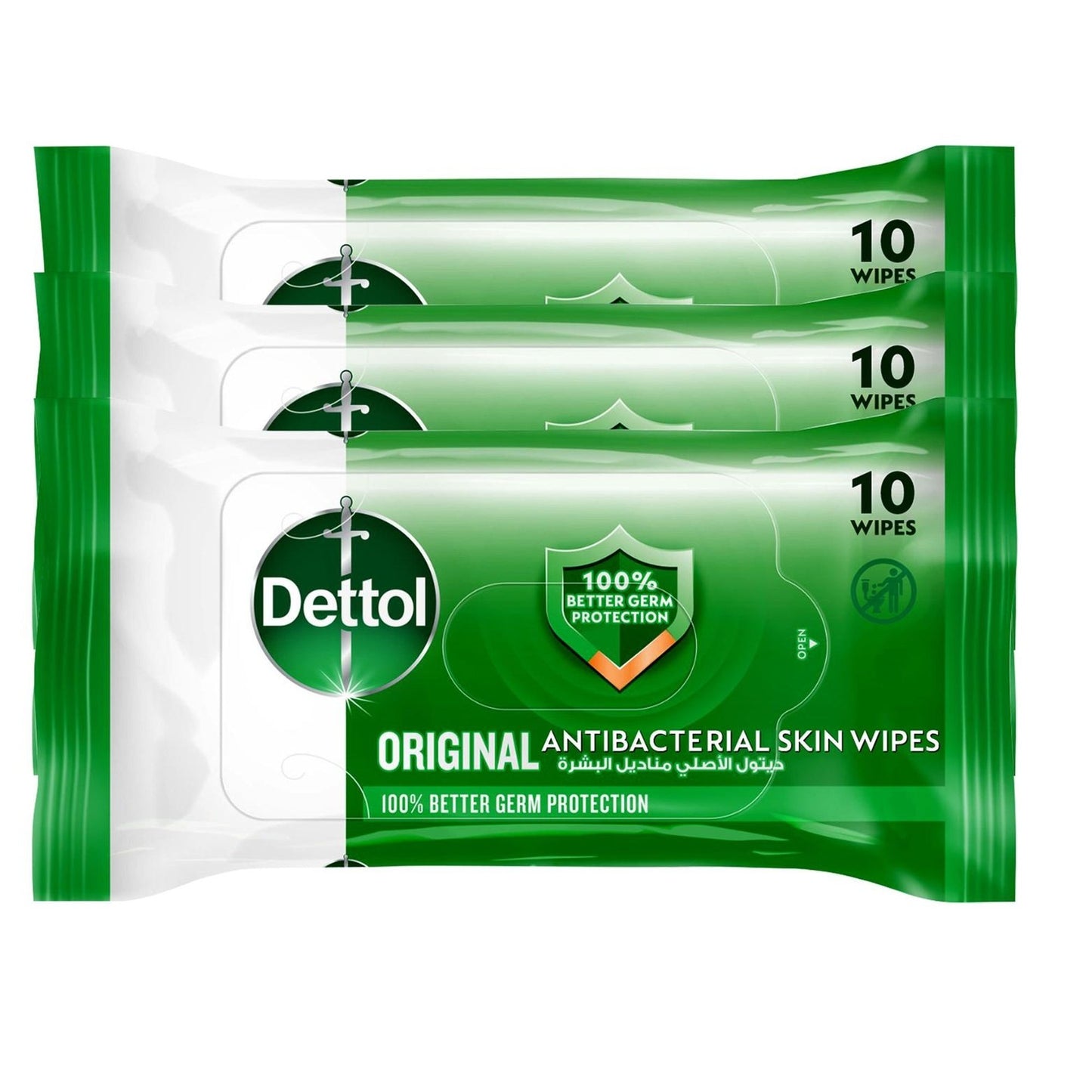 Dettol Anti-Bacterial Wipes Original 3x10s
