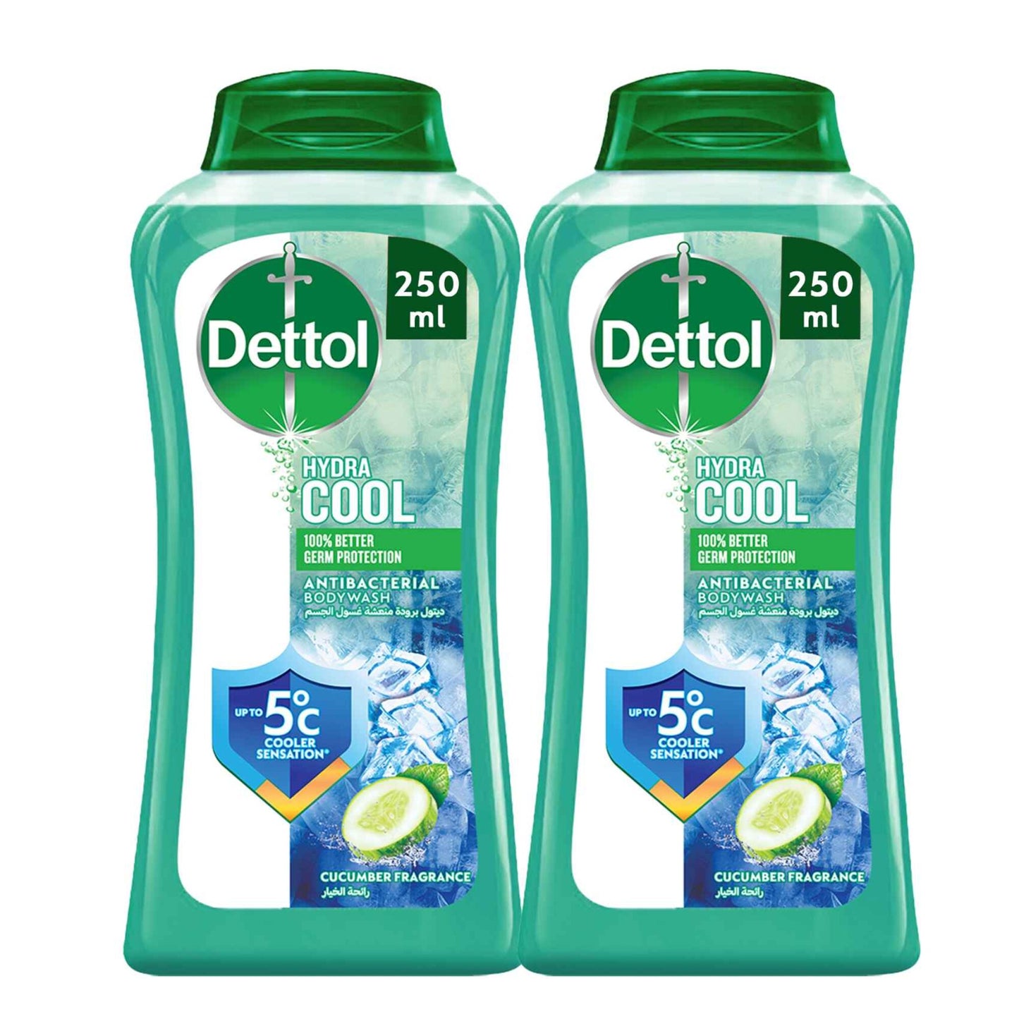 Dettol Cucumber Shower Gel 2x250ml