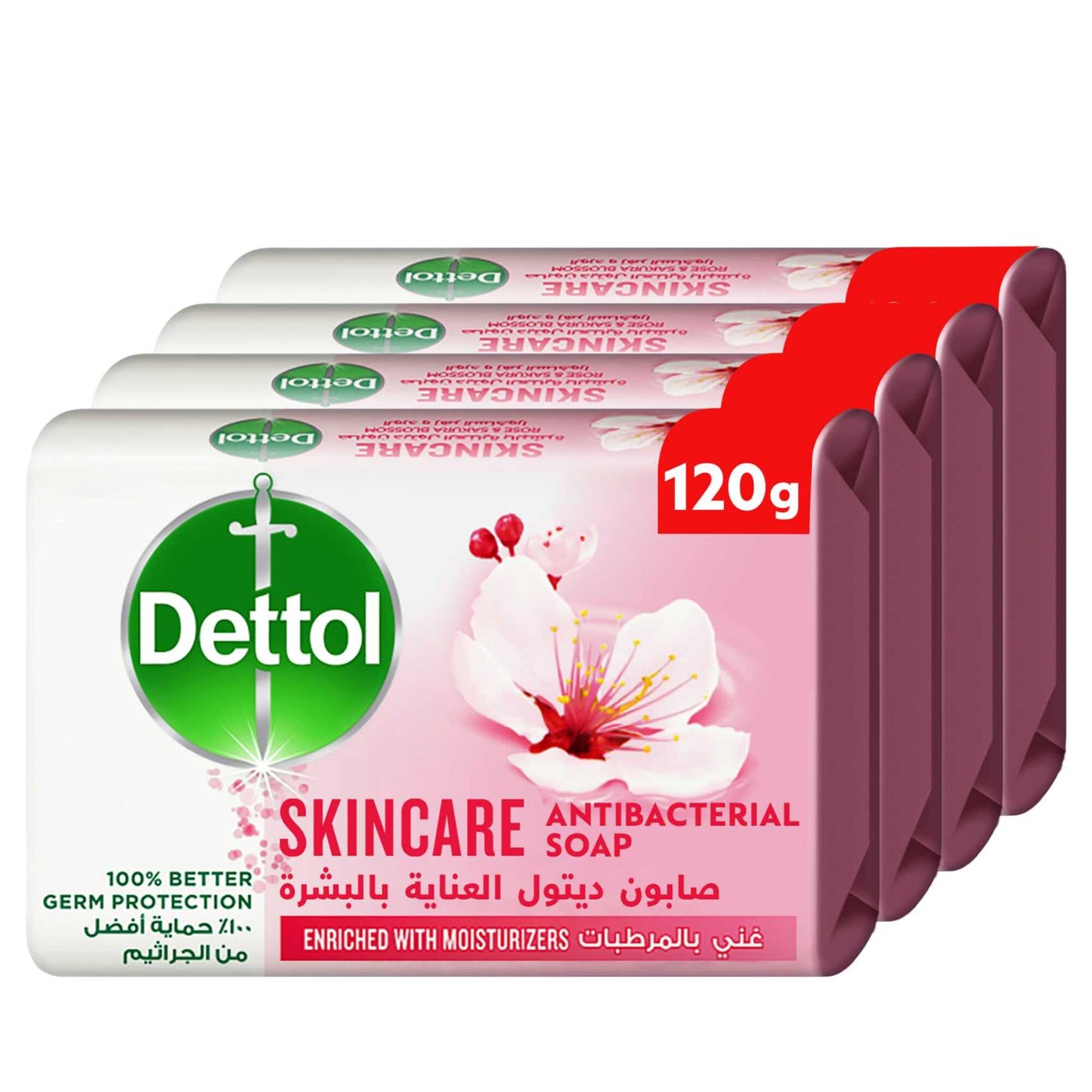 Dettol Soap Skincare 4x120g
