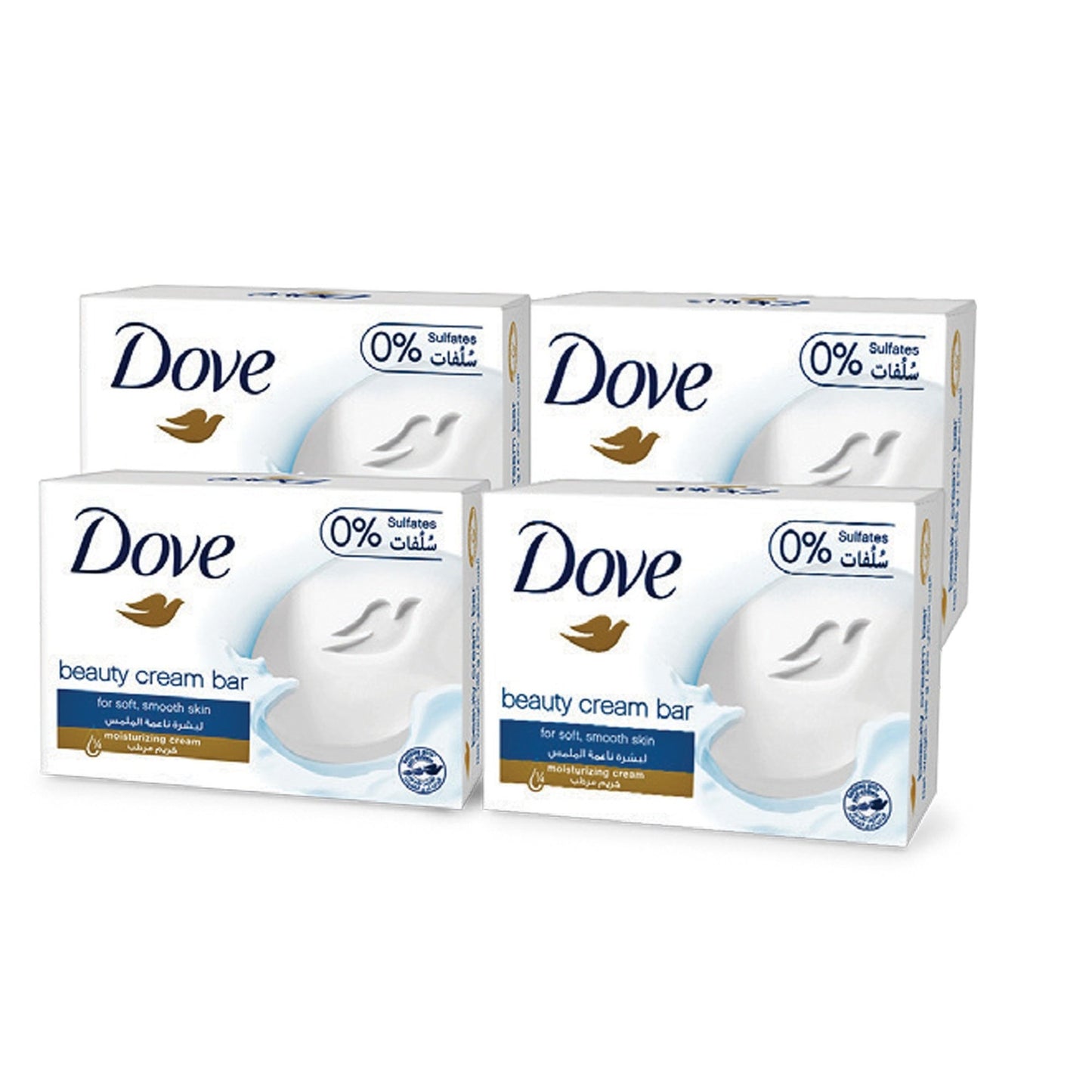 Dove Beauty Cream Soap Bar - 4 X 160g