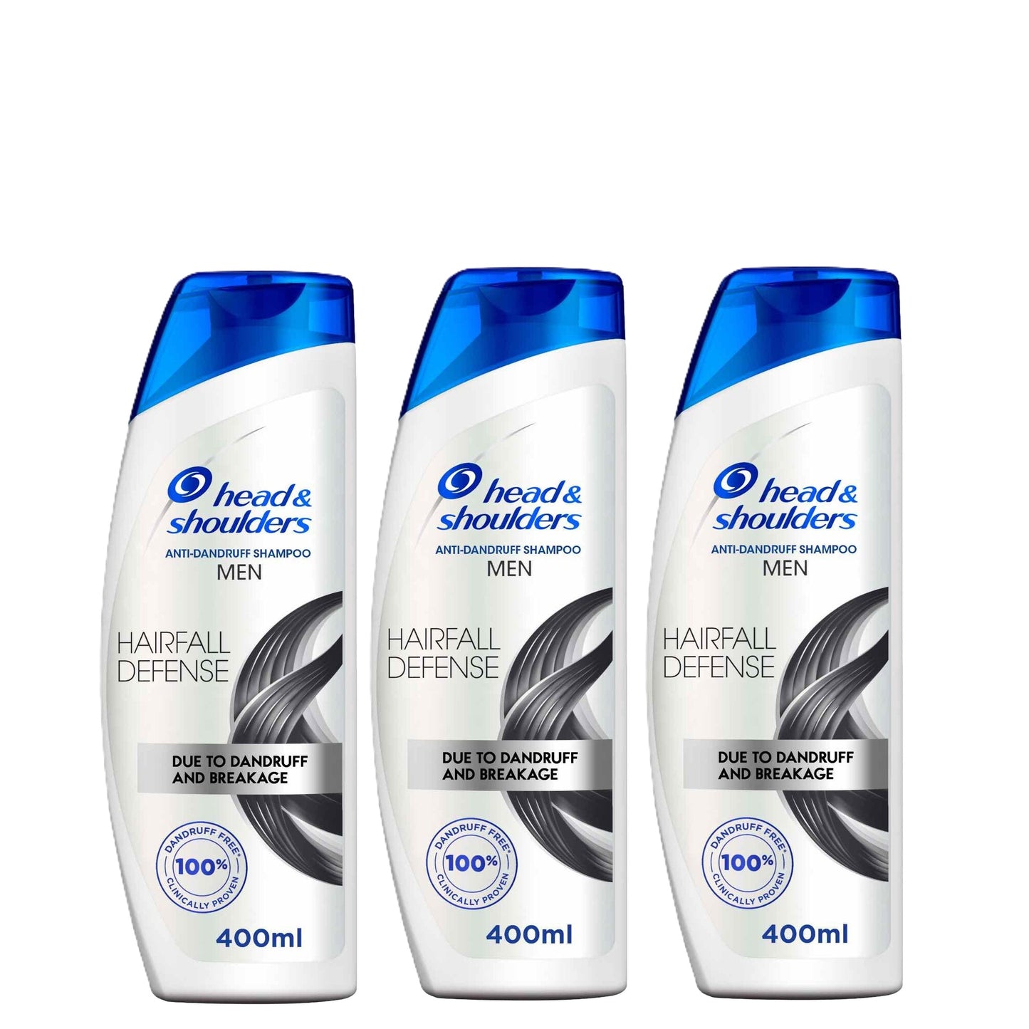 Head & Shoulders Men Hair fall Defense Anti-Dandruff Shampoo 400ml Tri Pack
