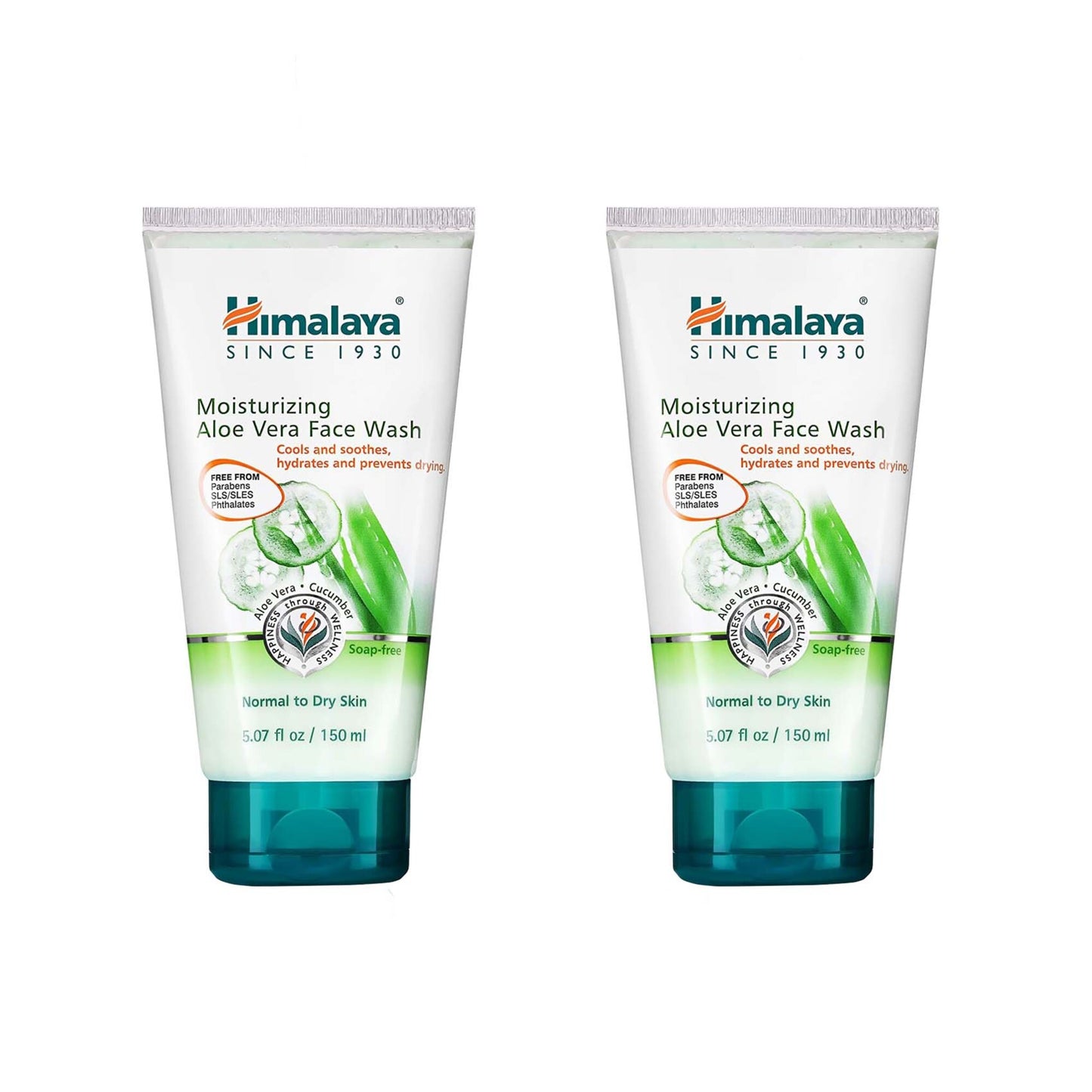 Himalaya Moisturizing Aloe Vera Face Wash 2 X 150 Ml