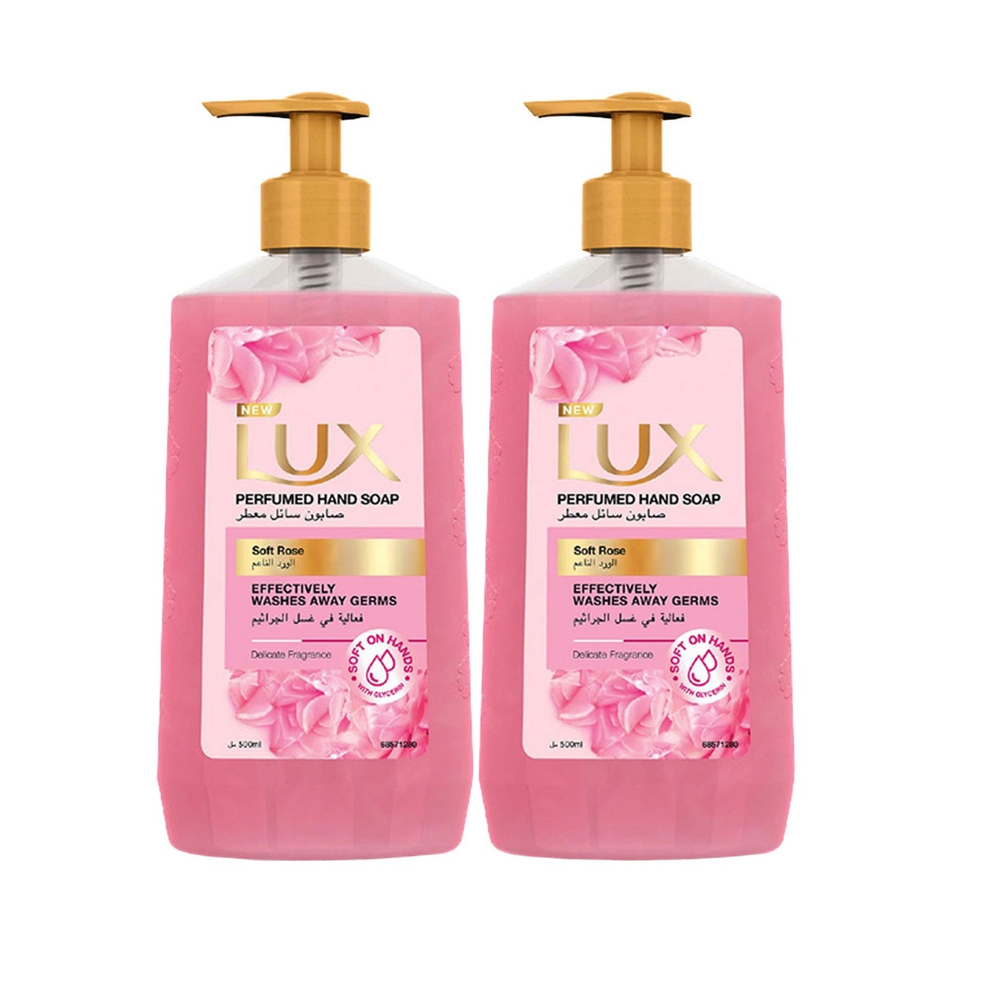 Lux Soft Rose Perfumed Hand Wash 2 X 500 Ml