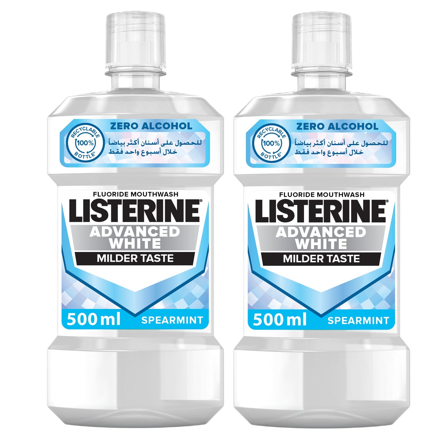 Listerine Advanced White 500ml Twin Pack 20% off