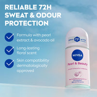 NIVEA Pearl & Beauty 72H Antiperspirant Roll-On 50 ml