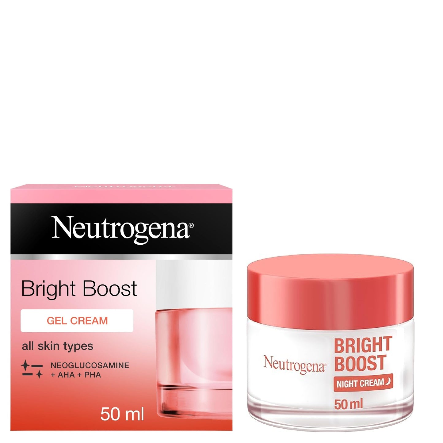 Neutrogena Bright Boost Gel Cream + Bright Boost Night Cream Pack 20% off