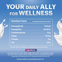 Actimel Plain Drinking Yogurt with Vitamin B6 & D 4x93 ml