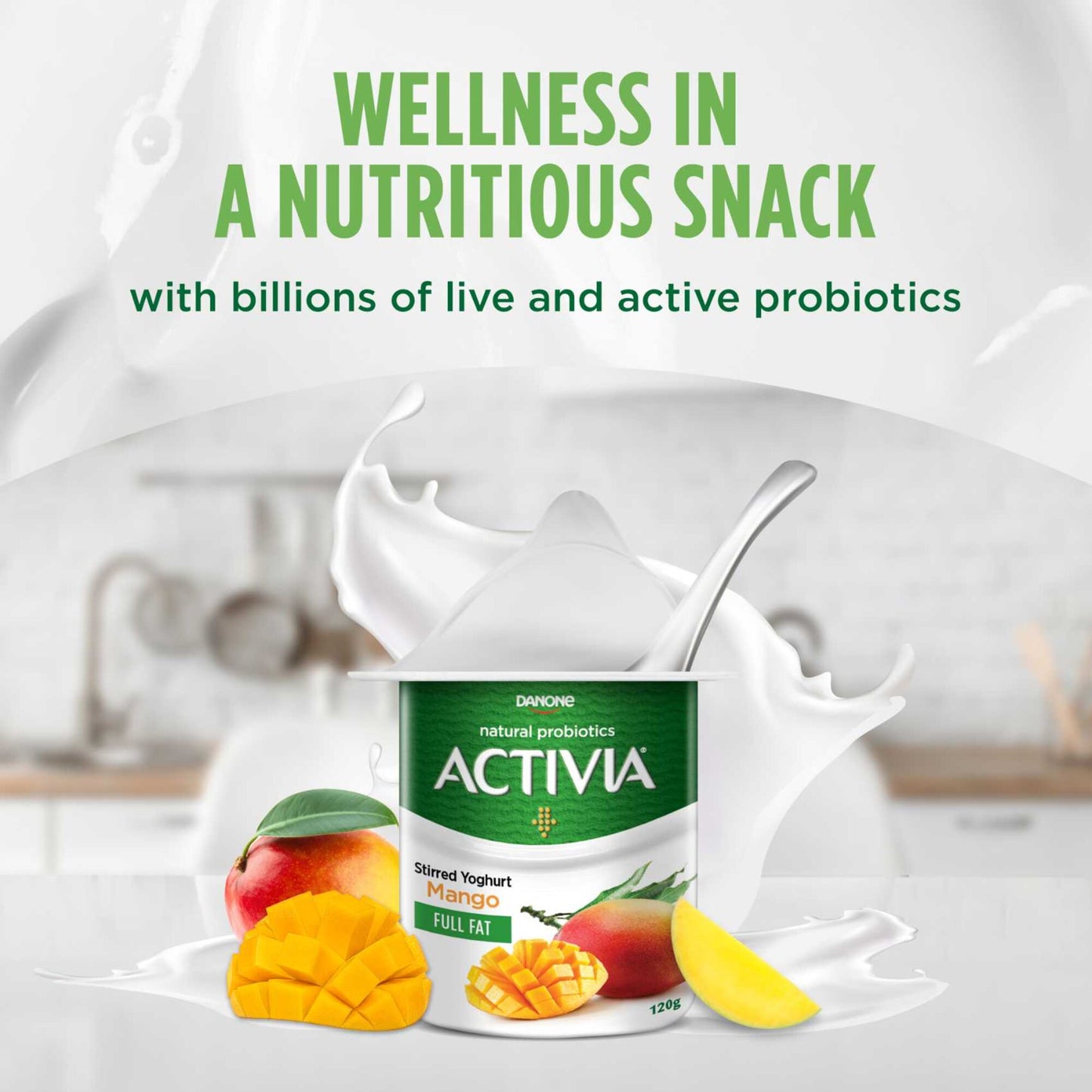 Activia low Fat Mango Stirred Yogurt 120 gr