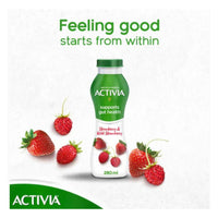 Activia Strawberry & Wild Strawberry Drinking Yogurt 280ml