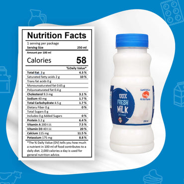 Al Ain Fresh Full Fat Milk 250 ml
