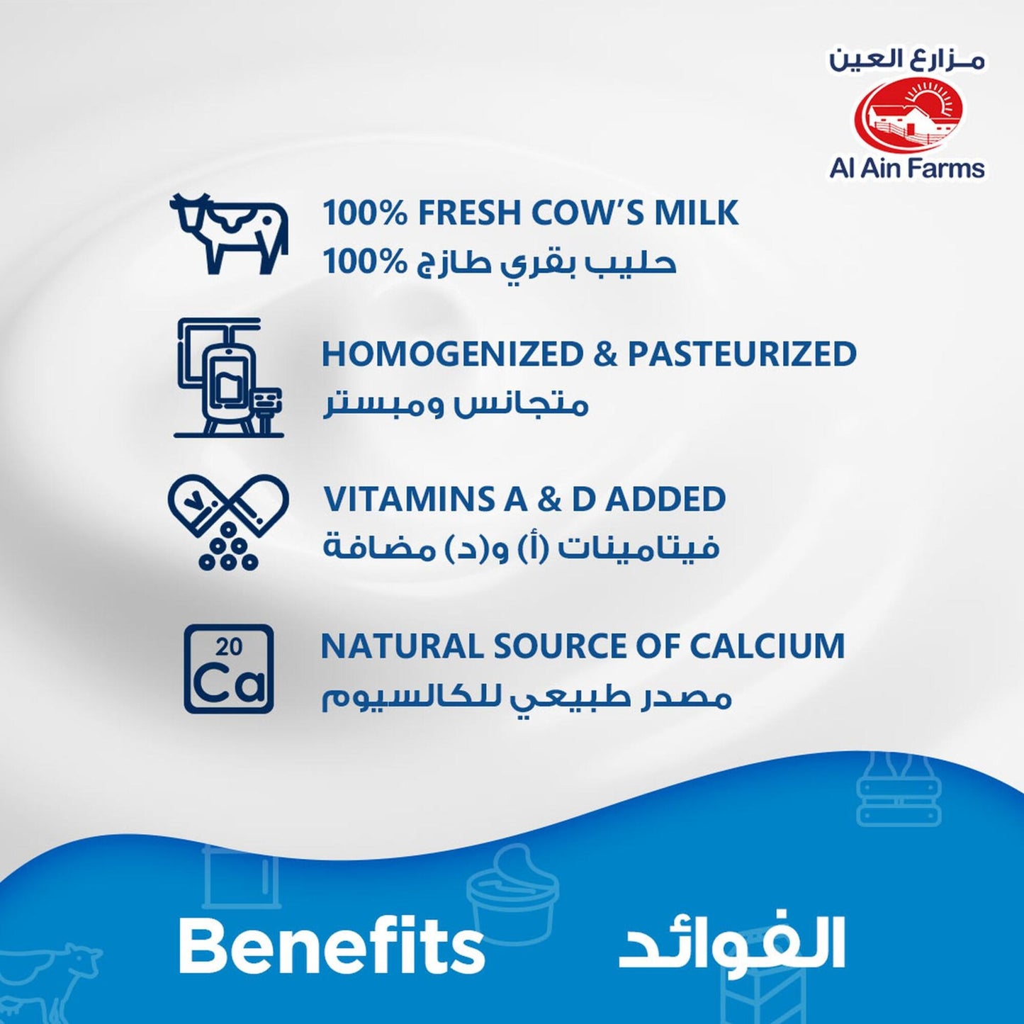 Al Ain Fresh Full Fat Milk 250 ml