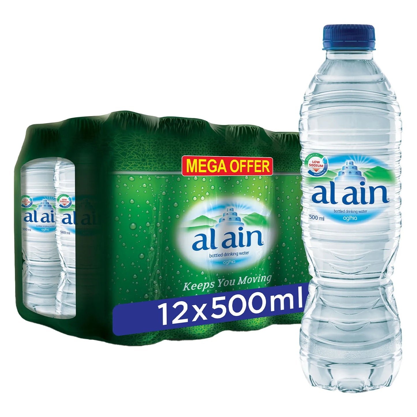 Al Ain Mineral Water 12x500 ml - low sodium