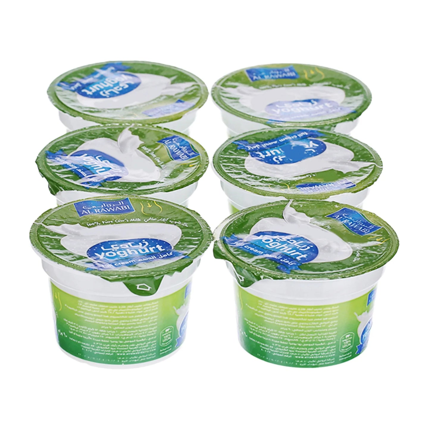Al Rawabi Full Cream Yoghurt 6 x 90g