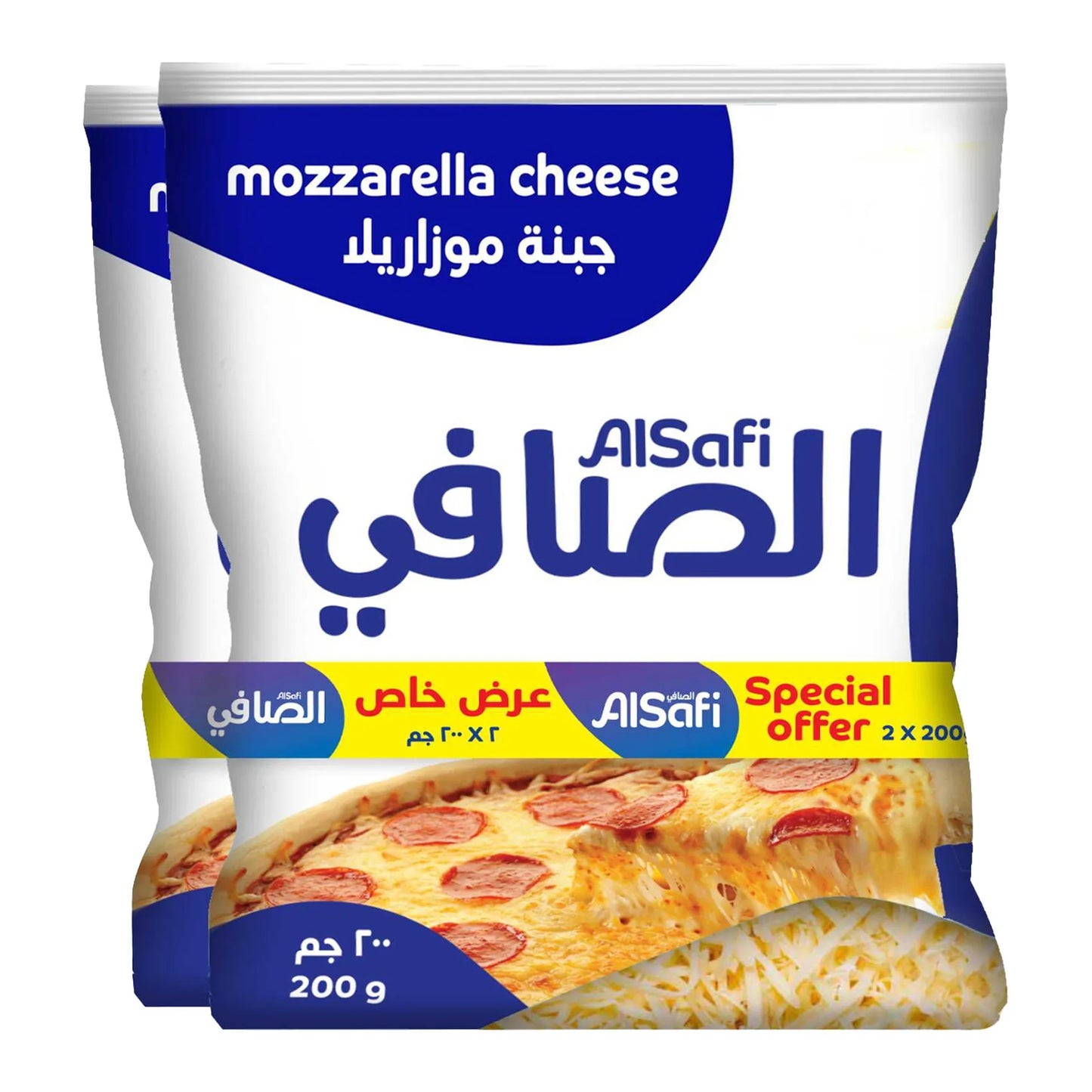 Al Safi Shredded Mozzarella Cheese (2 x 200 gr)
