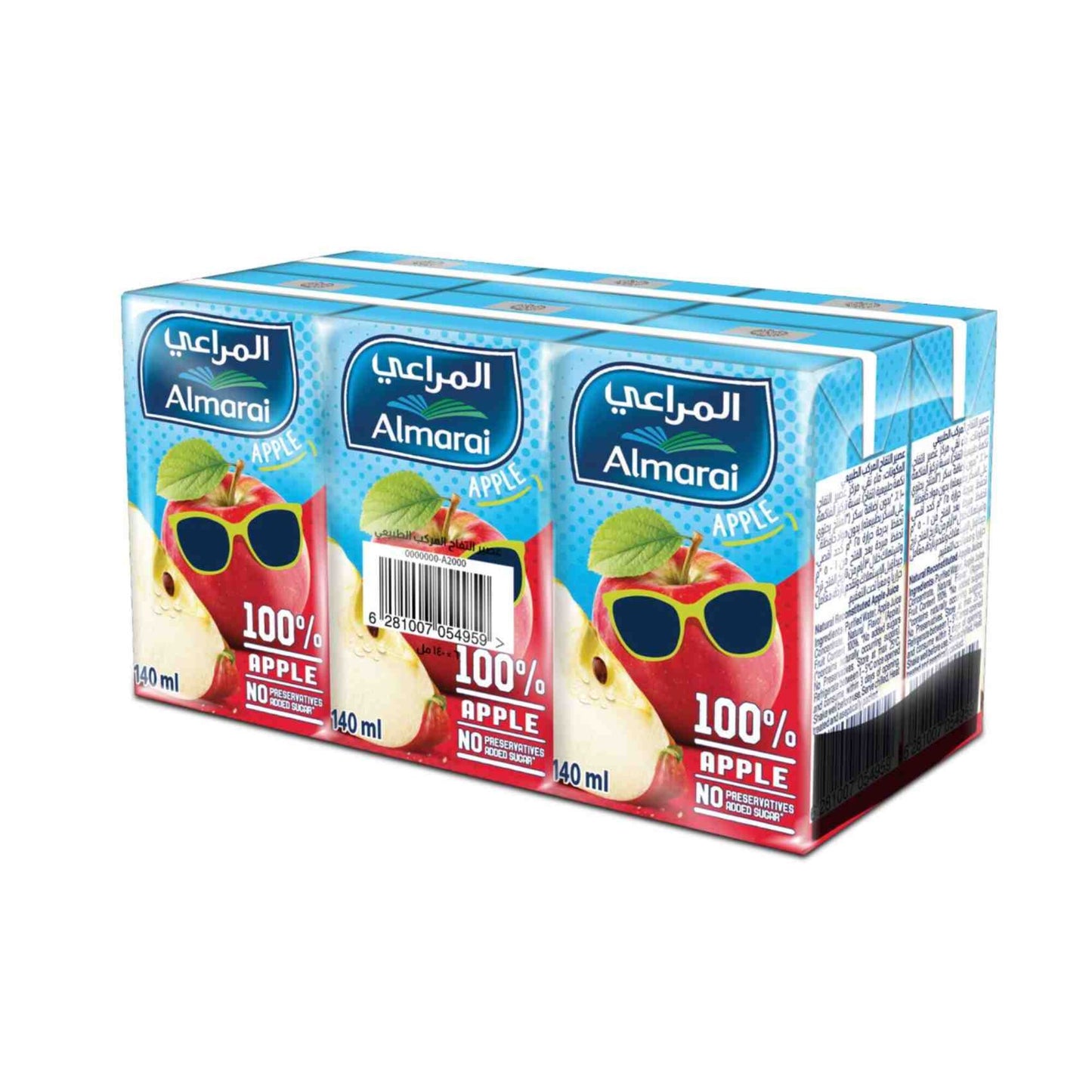 Almarai Long Life Apple Juice  6x140 ml