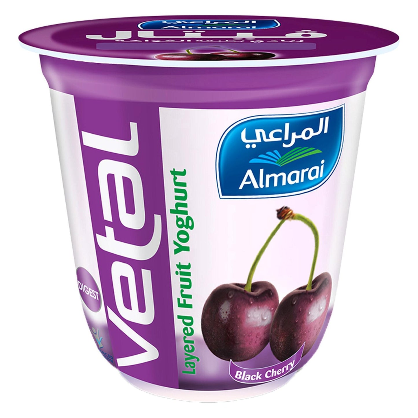 Almarai Vetal Layered Black Cherry Yogurt 140ml