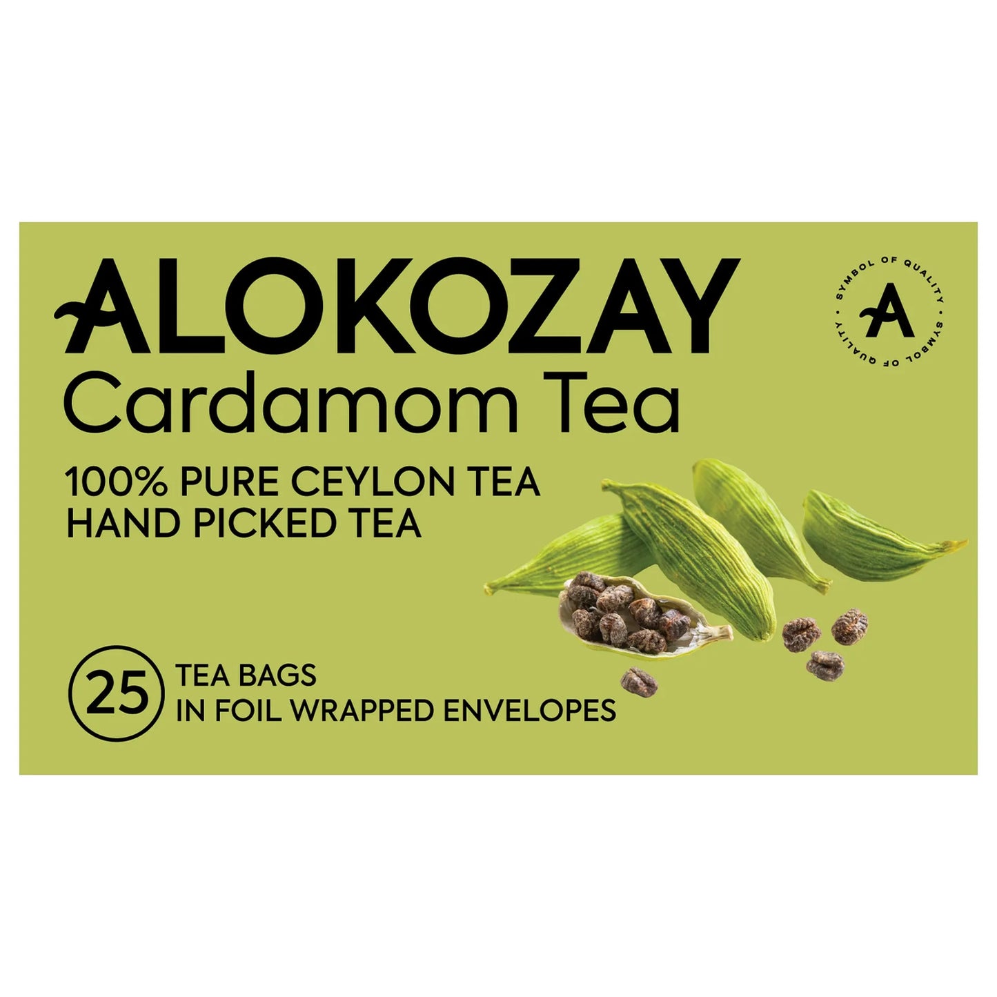 Alokozay 100% Ceylon & Cardamom Black Tea Bags 25 per pack