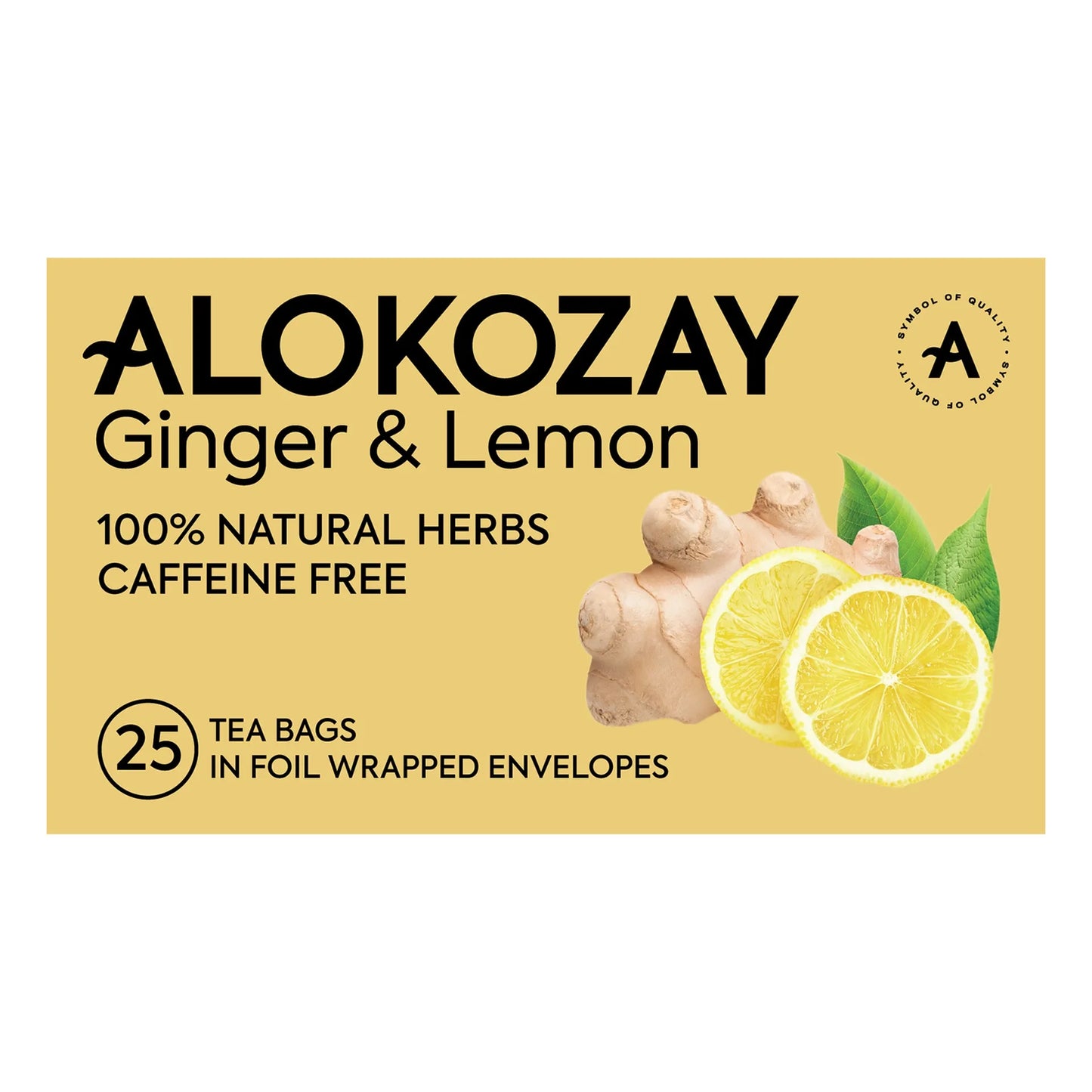 Alokozay Ginger & Lemon Tea Bags 25 per pack