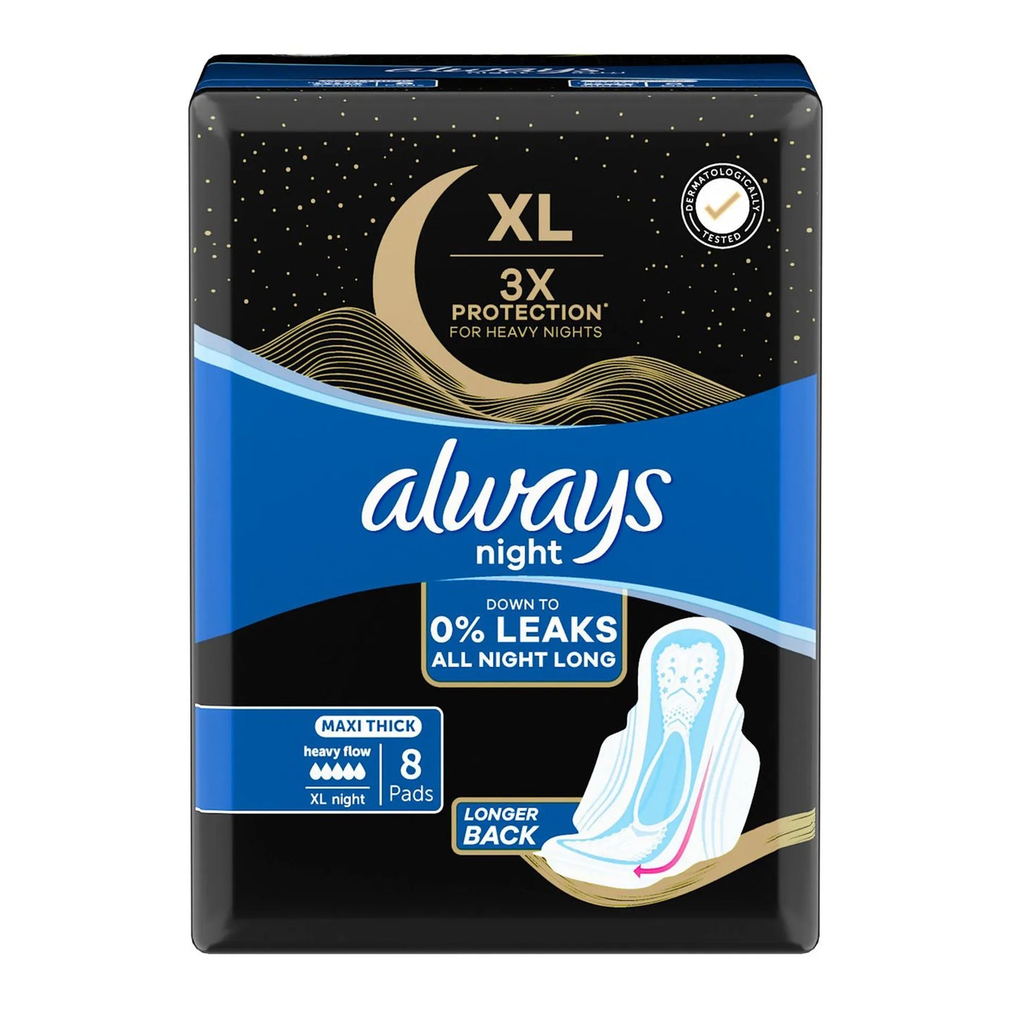 Always DreamZzz Maxi Thick Night Pads with Wings 8 per pack