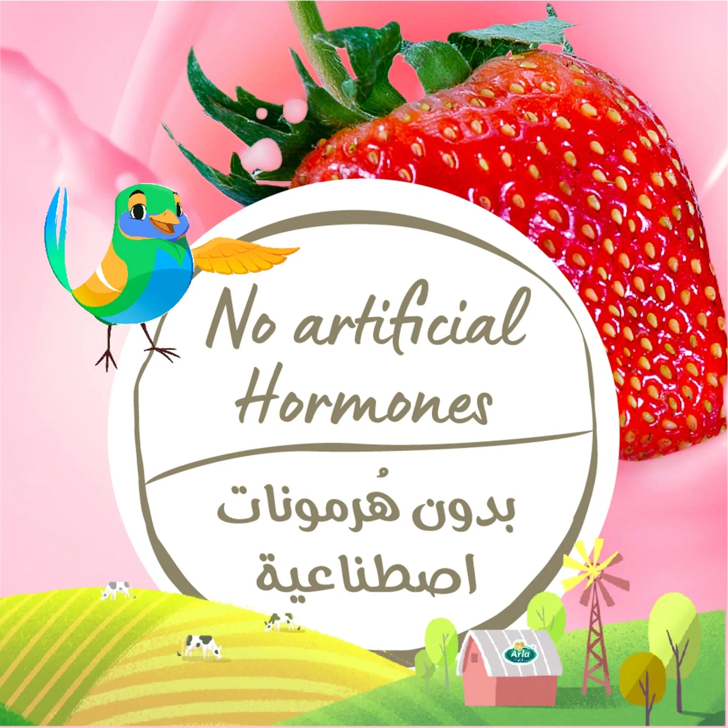 Arla Organic Long Life Strawberry Milk 200 ml