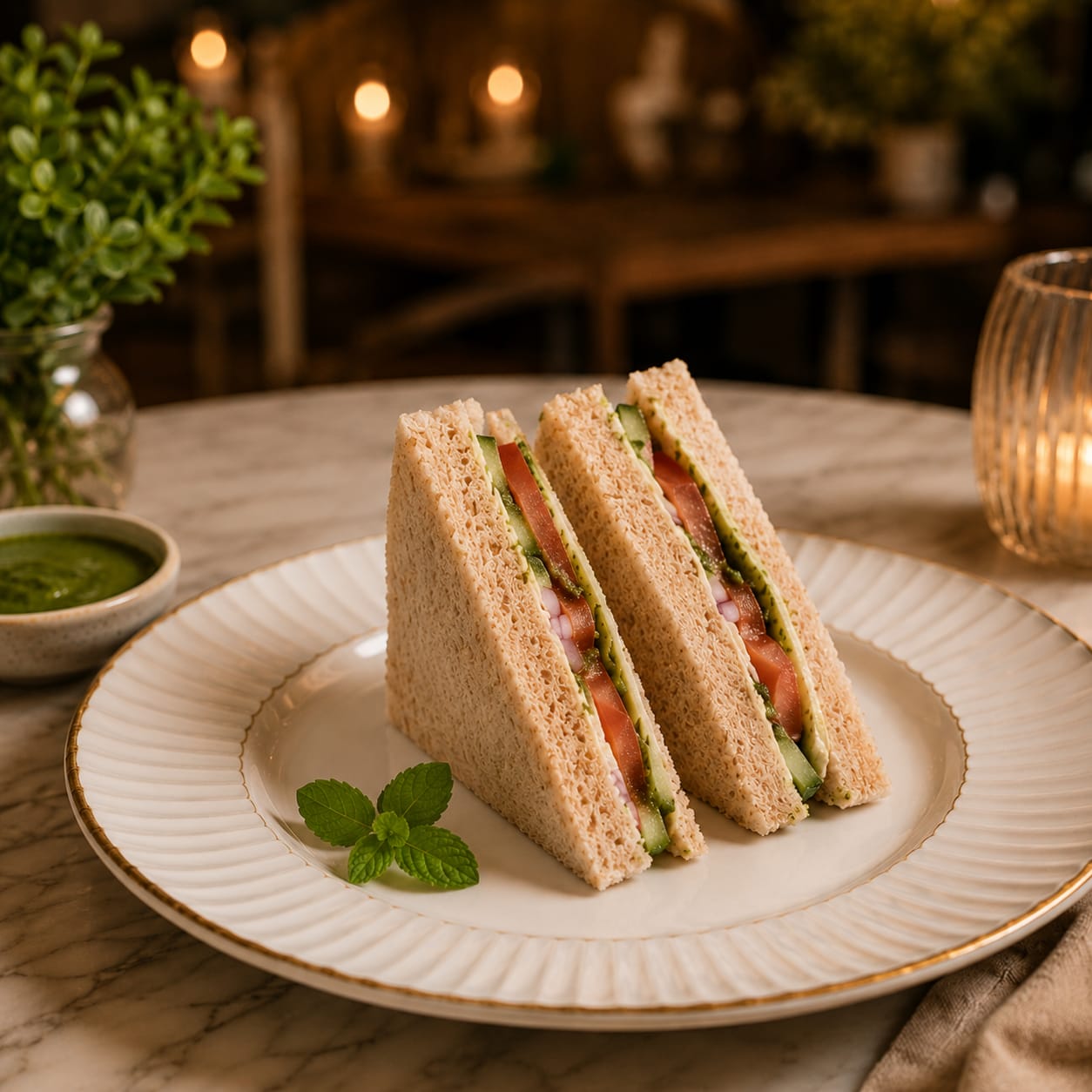 Asian Delight Club Sandwich