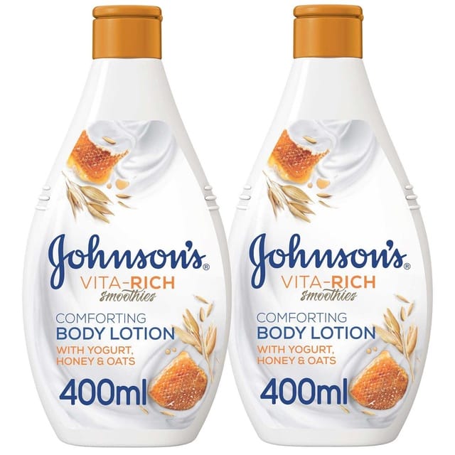 Johnson's Body Lotion Honey Oat & Yogurt 400ml Twin Pack
