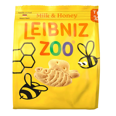 Bahlsen Leibniz Zoo Milk and Honey Biscuits 100g