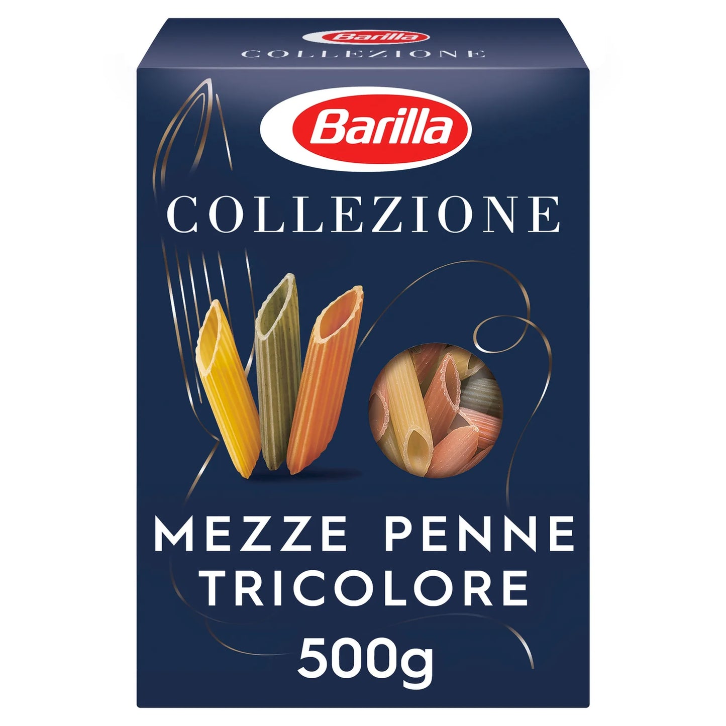 Barilla Collezione Pasta Tricolored Mezze Penne No.170 500 gr